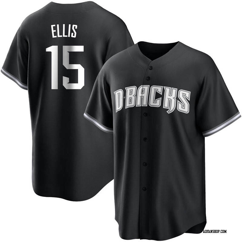 Black/White Drew Ellis Men's Arizona Diamondbacks Jersey - Replica Big Tall