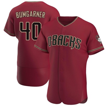 Madison Bumgarner Men's Arizona Diamondbacks Crimson Alternate Jersey - Authentic Big Tall