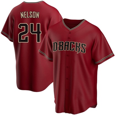 Red Kyle Nelson Youth Arizona Diamondbacks Alternate Jersey - Replica