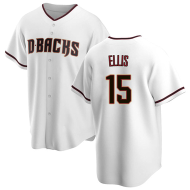 White Drew Ellis Men's Arizona Diamondbacks Home Jersey - Replica Big Tall