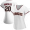 White Luis Gonzalez Women's Arizona Diamondbacks Home Jersey - Authentic Plus Size